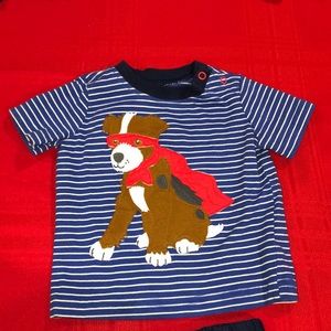 Blue with white Lines  matching Piece